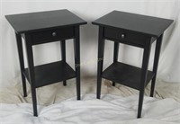 Pair Of Ikea End Tables W/ Drawer