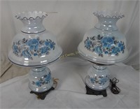 Pair Of Gone With The Wind Style Lamps