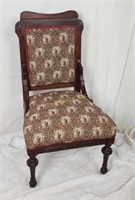Antique Solid Wood Padded Chair
