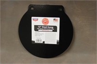 10" AR500 3/8" Steel Gong Target w/ Double Hang