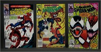 The Amazing Spider-Man, Carnage Parts 1, 2 & 3.