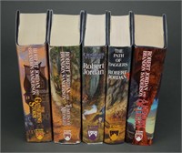 5 vols The Wheel of Time. Some signed.