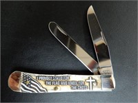 NEW CASE XX GOD BLESS AMERICA TRAPPER KNIFE