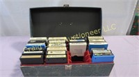 Case with 8 track tapes