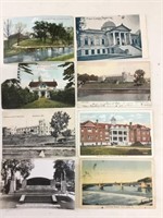 A lot of eight Brantford, Ontario postcards.