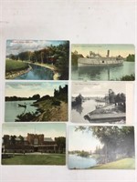 A lot of six Chatham, Ontario postcards.