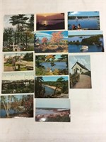 Lot of 13 Parry Sound, Ontario postcards.