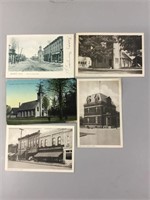 Lot of five Parkhill, Ontario postcards.