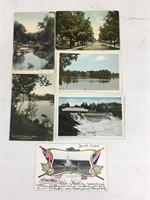 A lot of six Tillsonburg, Ontario postcards
