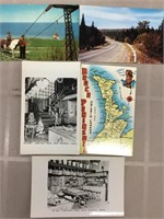 Lot of five Bruce Peninsula postcards.