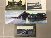 Lot of five Caledonia, Ontario postcards.