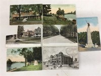 Lot of seven Chatham, Ontario postcards.