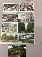 A lot of nine Hamilton, Ontario postcards.