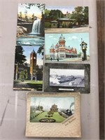 Lot of six Hamilton, Ontario postcards.