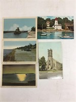 Lot of five Kincardine, Ontario postcards.