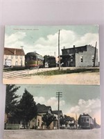 Pair of Lambeth, Ontario Traction Line postcards.