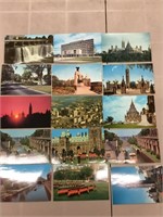 Lot of 15 Ottawa, Ontario postcards.