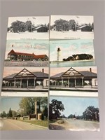 Lot of eight Rondeau Park, Ontario postcards.