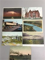 Lot of seven Sarnia, Ontario postcards.