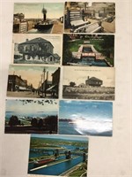 Lot of nine Sault Ste. Marie, Ontario postcards.