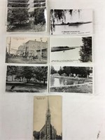 Lot of nine Wallaceburg, Ontario postcards