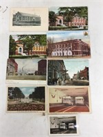 Lot of eight Windsor, Ontario postcards including