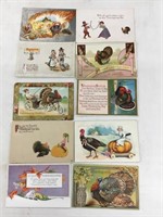 Lot of 10 good Thanksgiving postcards.