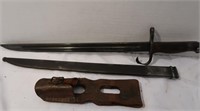 Arisaka Bayonet w/Metal Scabbard w/Frog