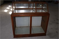 Old Country store counter top oak display case