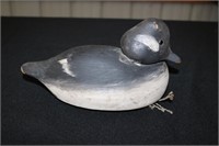 Wooden bufflehead hen decoy