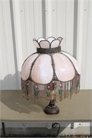 Lamp with Victorian style globe