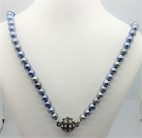 45O- freshwater pearl magnetic clasp necklace $709