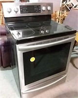Samsung Ceramic Top Stove with Double Oven, Self