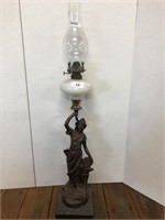 VIC STYLE BRONZE LADY LAMP