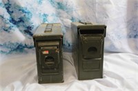 Military Ammo Boxes lot of 2