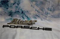 Vehicle Emblems Blazer and Porsche