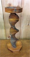 Unusual Artisan Woodcraft Ashtray