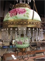 Stunning Hand Painted Victorian Lamp