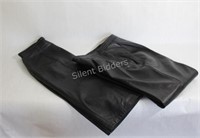 Black Leather Skirt & Pant, Size 10 Danier
