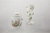 Wedgwood & Aynsley Vase & Lidded Container