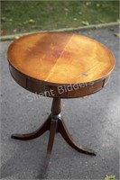 Round Duncan Phyfe Style Pedestal Side Table