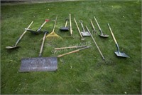 Garden Tools, Shovels, Racks & Accessories