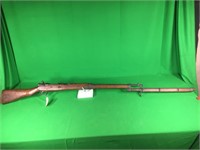 Bolt Action Military Rifle w/ Bayonet, Used