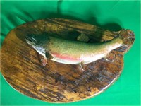 Brook Trout Mounted on Wood Plaque