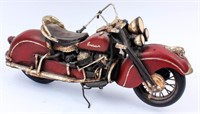 Vintage Indian Motorcycle Resin Sculpture