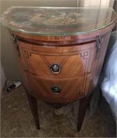 Two Drawer Angel Top Bedroom Side Table
