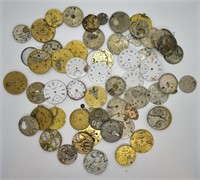Lot of Antique Pocket Watch Movements & Faces