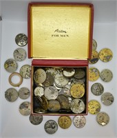 Lot of Antique Pocket Watch Movements & Parts