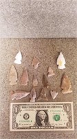 Stone arrowheads