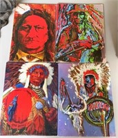 (4) Abstract Modern Native Prints